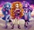 Size: 2048x1784 | Tagged: safe, artist:libbly_libby, adagio dazzle, aria blaze, sonata dusk, human, equestria girls, g4, bangs, bare shoulders, beach, beach towel, belly button, bikini, bikini top, breasts, cleavage, clothes, collar, commission, disguise, disguised siren, eyeshadow, feet, female, fingernails, glasses, glasses off, hairband, hairclip, high heels, jewelry, kamina sunglasses, legs, makeup, midriff, nail polish, nails, open mouth, open smile, purse, sarong, shoes, sleeveless, smiling, solo, spiked headband, spiked wristband, string bikini, sunglasses, swimsuit, the dazzlings, toes, towel, trio, trio female, wavy hair, wristband