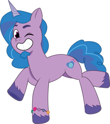 Size: 1025x1156 | Tagged: safe, artist:prixy05, izzy moonbow, pony, unicorn, g5, my little pony: tell your tale, facial hair, goatee, horn, isaac crestie, male, rule 63, simple background, solo, stallion, transparent background, vector