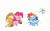 Size: 1730x1080 | Tagged: safe, artist:buvanybu, applejack, pinkie pie, rainbow dash, earth pony, pegasus, pony, g4, season 2, the super speedy cider squeezy 6000, angry, animated, applejack's hat, censored vulgarity, cider, cowboy hat, emanata, female, frown, gif, grawlixes, hat, mare, open mouth, simple background, speech bubble, spinning, spread wings, trio, trio female, white background, wings