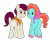 Size: 3300x2669 | Tagged: safe, artist:gmaplay, jazz hooves, rocky riff, earth pony, pegasus, pony, g5, my little pony: a new generation, butt, fit right in (g5), shipping, watch us shake our unicorn butts