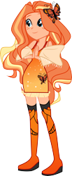 Size: 3464x8439 | Tagged: safe, artist:shootingstarsentry, oc, oc only, oc:allegro marigold, equestria girls, g4, absurd resolution, clothes, female, magical lesbian spawn, offspring, parent:adagio dazzle, parent:gloriosa daisy, simple background, solo, transparent background
