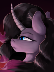 Size: 1560x2100 | Tagged: safe, artist:kelkessel, oleander (tfh), pony, unicorn, equestria at war mod, them's fightin' herds, bust, community related, horn, portrait, solo