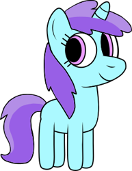 Size: 242x313 | Tagged: safe, artist:hannah1986, liza doolots, petunia, tootsie flute, pony, unicorn, g4, .svg available, castle creator, closed mouth, cute, female, filly, foal, horn, simple background, smiling, solo, svg, tootsie cute, transparent background, vector