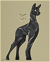Size: 2250x2750 | Tagged: safe, artist:stardustspix, oc, oc only, oc:marmor noctis, crystal pony, pony, coat markings, colored eyebrows, gradient background, male, solo, stallion, sternocleidomastoid