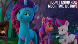 Size: 2000x1125 | Tagged: safe, edit, edited screencap, editor:quoterific, screencap, misty brightdawn, sunny starscout, zipp storm, family trees, g5, my little pony: make your mark, my little pony: make your mark chapter 5