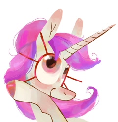 Size: 1234x1280 | Tagged: safe, artist:trilobit, oc, oc only, oc:sweetieck dreams, pony, unicorn, cute, female, horn, mare, simple background, solo, unicorn horn, unicorn oc, white background