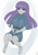 Size: 2067x2930 | Tagged: safe, artist:batipin, maud pie, human, equestria girls, g4, barefoot, big breasts, breasts, busty maud pie, feet, looking at you, missing accessory, missing shoes