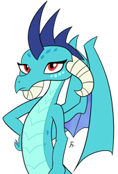 Size: 2312x3406 | Tagged: safe, artist:frownfactory, princess ember, dragon, g4, dragoness, female, simple background, solo, transparent background