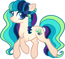 Size: 3676x3349 | Tagged: safe, artist:kojibiose, oc, oc only, oc:blueberry charm, earth pony, pony, concave belly, female, mare, simple background, solo, transparent background