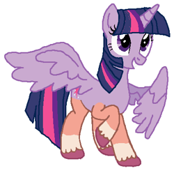 Size: 409x405 | Tagged: safe, artist:qjosh, sunny starscout, twilight sparkle, alicorn, pony, g4, g5, character to character, female, simple background, transformation, transformation sequence, twilight sparkle (alicorn), white background