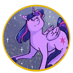 Size: 2048x2048 | Tagged: safe, artist:flurryheart04, twilight sparkle, alicorn, pony, g4, beady eyes, cute, female, looking up, mare, simple background, solo, space, transparent background, twiabetes, twilight sparkle (alicorn)