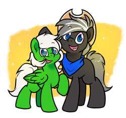 Size: 990x926 | Tagged: safe, artist:paperbagpony, oc, oc only, pegasus, cowboy hat, hat, looking at you, pegasus oc