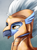 Size: 1560x2100 | Tagged: safe, artist:kelkessel, sky beak, hippogriff, equestria at war mod, g4, armor, bust, portrait, solo