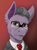 Size: 2000x2692 | Tagged: safe, artist:twotail813, oc, oc only, oc:bray foam, pony, equestria at war mod, bust, clothes, ear fluff, facial hair, glasses, moustache, necktie, portrait, solo
