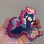 Size: 800x800 | Tagged: safe, artist:selenophile, autumn blaze, human, kirin, nirik, g4, 3d, :d, absurd file size, absurd gif size, advertisement, angry, animated, awesome, d:<, gif, happy, hoof heart, irl, irl human, lenticular, merchandise, open mouth, open smile, photo, running, smiling, sticker, text, underhoof, upside-down hoof heart