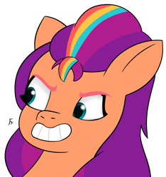 Size: 2476x2650 | Tagged: safe, artist:frownfactory, sunny starscout, earth pony, g5, female, mane stripe sunny, simple background, smiling, solo, transparent background