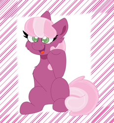 Size: 1948x2095 | Tagged: safe, artist:cinematic-fawn, cheerilee, earth pony, pony, g4, cheek fluff, cheeribetes, cute, female, happy, mare, open mouth, open smile, raised leg, smiling, solo, underhoof