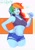 Size: 1400x2000 | Tagged: safe, artist:sozglitch, rainbow dash, human, equestria girls, g4, belly button, breasts, busty rainbow dash, clothes, daisy dukes, female, hand on hip, jeans, looking at you, midriff, multicolored hair, nail polish, pants, passepartout, rainbow hair, ripped jeans, ripped pants, shorts, signature, smiling, smiling at you, solo, thumbs up, tomboy, tomboy dash, tongue out, torn clothes