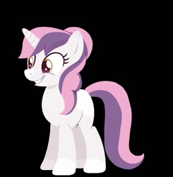 Size: 1253x1280 | Tagged: safe, oc, oc only, oc:sweetieck dreams, pony, unicorn, g4, black background, cute, female, horn, mare, not sweetie belle, simple background, solo, unicorn horn, unicorn oc
