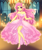 Size: 3360x4000 | Tagged: safe, artist:xjenn9, fluttershy, anthro, plantigrade anthro, g4, bare shoulders, beautiful, blushing, clothes, cute, dress, eyebrows, eyebrows visible through hair, female, high heels, high res, legs, looking at you, pink dress, pink skirt, shoes, shyabetes, signature, smiling, smiling at you, solo, sparkles, wingless, wingless anthro