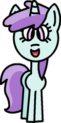 Size: 331x663 | Tagged: safe, artist:kookycookiemonster66, liza doolots, petunia, tootsie flute, pony, unicorn, g4, background pony, cute, female, filly, foal, happy, horn, open mouth, open smile, simple background, smiling, solo, tootsie cute, transparent background