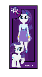 Size: 396x727 | Tagged: safe, artist:qbert2kcat, rarity, human, unicorn, equestria girls, g4, my little pony equestria girls, bracelet, clothes, doll, elbowed sleeves, female, fingers, hairpin, hand, happy, horn, jewelry, legs, long hair, long mane, makeup, shoes, skirt, smiling, standing, tail, teenager, top, toy