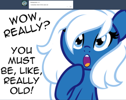 Size: 1280x1018 | Tagged: safe, artist:furrgroup, oc, oc only, oc:microsoft edge, earth pony, pony, ask internet explorer, :o, ask, female, mare, open mouth, simple background, solo, talking, talking to viewer, text, white background