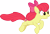 Size: 4358x3000 | Tagged: safe, artist:cloudy glow, apple bloom, earth pony, pony, g4, .ai available, adorabloom, apple bloom's bow, bow, cute, female, hair bow, high res, mare, older, older apple bloom, running, simple background, solo, the cmc's cutie marks, transparent background, vector