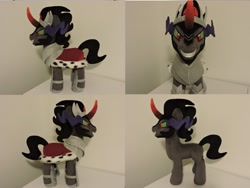 Size: 1597x1199 | Tagged: safe, artist:little-broy-peep, king sombra, pony, irl, photo, plushie, solo