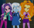 Size: 1221x994 | Tagged: safe, artist:9hex, edit, edited screencap, screencap, adagio dazzle, aria blaze, trixie, human, equestria girls, g4, my little pony equestria girls: rainbow rocks, clothes, entranced, hand on hip, hand on shoulder, hypnosis, hypnotized, jewelry, lidded eyes, looking at each other, looking at someone, necklace, shrunken pupils, smiling, smiling at each other, smirk, trio