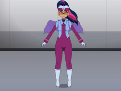 Size: 2000x1500 | Tagged: safe, masked matter-horn, twilight sparkle, human, equestria girls, g4, humanized, kisekae, solo