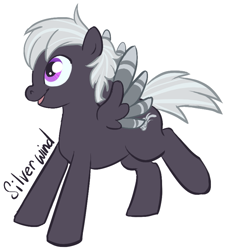 Size: 733x815 | Tagged: safe, artist:clovercoin, oc, oc only, pegasus, pony, colored wings, male, pegasus oc, simple background, solo, two toned wings, white background, wings