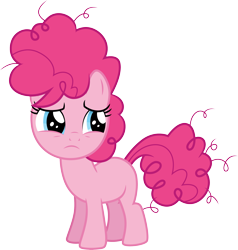 Size: 3000x3151 | Tagged: safe, artist:cloudy glow, pinkie pie, earth pony, pony, g4, the cutie mark chronicles, .ai available, cute, female, filly, filly pinkie pie, foal, high res, sad, sadorable, simple background, solo, transparent background, vector, younger