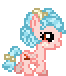 Size: 66x76 | Tagged: safe, artist:rosie-eclairs, cozy glow, pegasus, pony, g4, animated, desktop ponies, digital art, female, filly, foal, pixel art, simple background, solo, sprite, transparent background, trotting