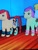 Size: 3468x4624 | Tagged: safe, earth pony, pony, g1, my little pony tales, background pony, duo focus, episode needed, photo, picture of a screen, unnamed character, unnamed pony