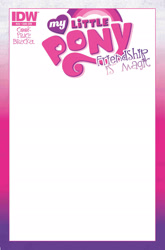 Size: 1547x2348 | Tagged: safe, idw, comic cover, cover, cover art, my little pony logo, no pony