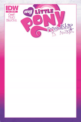 Size: 1547x2348 | Tagged: safe, idw, g4, comic cover, cover, cover art, my little pony logo, no pony, variant cover