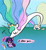 Size: 2440x2644 | Tagged: safe, artist:opalacorn, princess celestia, twilight sparkle, alicorn, pony, unicorn, ..., autism creature, blushing, dialogue, duo, friendship report, horn, jewelry, kissing, long neck, magic, parchment, princess necklestia, quill, regalia, scroll, speech bubble, stuttering, telekinesis, unicorn twilight, writing