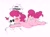 Size: 2252x1688 | Tagged: safe, artist:mhdrawin, pinkie pie, oc, oc:anon, earth pony, human, pony, balloonbutt, blushing, butt, cheek kiss, chubby, duo, duo male and female, fat, female, kissing, large butt, male, mare, plot, pudgy pie, simple background, speech bubble, sunglasses, sweat, tackle hug, white background