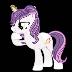Size: 1000x1001 | Tagged: safe, oc, oc only, oc:sweetieck dreams, pony, unicorn, g4, adult, adult foal, cute, female, filly, foal, horn, mare, simple background, unicorn horn, unicorn oc, white background