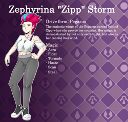 Size: 6347x6048 | Tagged: safe, artist:jackudoggy, zipp storm, human, g5, abs, abstract background, breasts, busty zipp storm, female, gradient background, humanized, pale skin, reasonably sized breasts, reference sheet, ripped zipp, solo, text