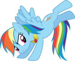 Size: 3702x3000 | Tagged: safe, artist:cloudy glow, rainbow dash, pegasus, pony, g4, keep calm and flutter on, .ai available, element of loyalty, female, high res, mare, simple background, solo, transparent background, vector