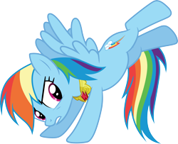 Size: 3702x3000 | Tagged: safe, artist:cloudy glow, rainbow dash, pegasus, pony, g4, keep calm and flutter on, my little pony: friendship is magic, .ai available, element of loyalty, female, high res, mare, simple background, solo, transparent background, vector