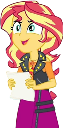 Size: 1246x2520 | Tagged: safe, edit, edited screencap, editor:homersimpson1983, screencap, sunset shimmer, human, equestria girls, g4, background removed, clothes, female, geode of empathy, magical geodes, not a vector, simple background, solo, transparent background