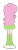 Size: 631x1753 | Tagged: safe, artist:qbert2kcat, fluttershy, human, equestria girls, g4, back of head, boots, clothes, female, high heel boots, polka dot socks, rear view, shirt, shoes, simple background, skinny, skirt, socks, solo, thin, transparent background