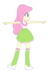 Size: 1155x1713 | Tagged: safe, artist:qbert2kcat, fluttershy, human, equestria girls, g4, boots, clothes, female, high heel boots, shoes, simple background, transparent background