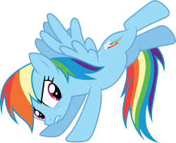 Size: 3702x3000 | Tagged: safe, alternate version, artist:cloudy glow, rainbow dash, pegasus, g4, female, kicking, simple background, transparent background, vector