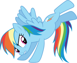 Size: 3702x3000 | Tagged: safe, alternate version, artist:cloudy glow, rainbow dash, pegasus, pony, g4, keep calm and flutter on, my little pony: friendship is magic, .ai available, female, high res, kicking, mare, simple background, solo, transparent background, vector