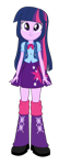 Size: 604x1664 | Tagged: safe, artist:qbert2kcat, twilight sparkle, equestria girls, g4, clothes, cutie mark on clothes, simple background, skirt, solo, transparent background, twilight sparkle's skirt