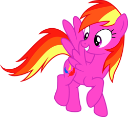 Size: 2719x2481 | Tagged: safe, artist:lizzmcclin, feathermay, pegasus, pony, g4, female, not rainbow dash, simple background, smiling, solo, transparent background, vector